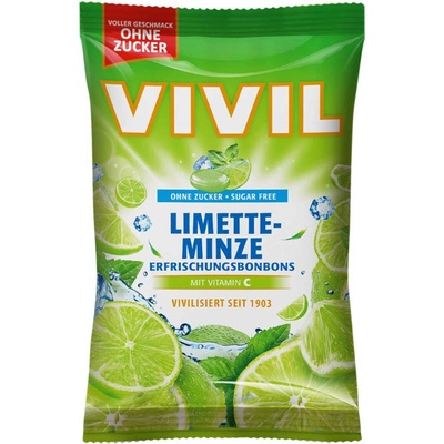 Vivil Limetka pepermint vitamín C bez cukru 120 g