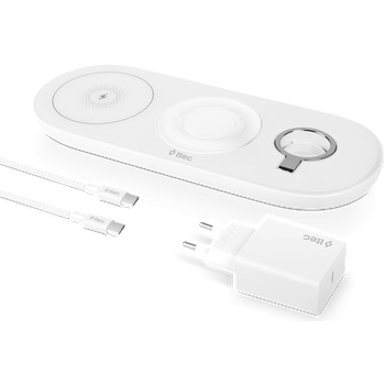 Image 1 of Ttec Безжично зарядно ttec AirCharger Trio (3 in 1) iPhone + Apple Watch + AirPods Wireless Speed Charging Station+ 20WPD Charger