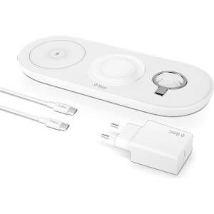 Ttec Безжично зарядно ttec AirCharger Trio (3 in 1) iPhone + Apple Watch + AirPods Wireless Speed Charging Station+ 20WPD Charger
