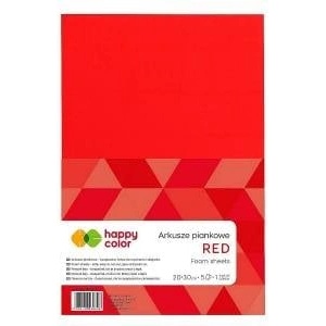 Happy Color Foam sheets A4 5pcs red HAPPY COLOR