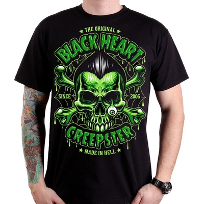 Black heart мъжка тениска black heart - creepster - Черен - 9331