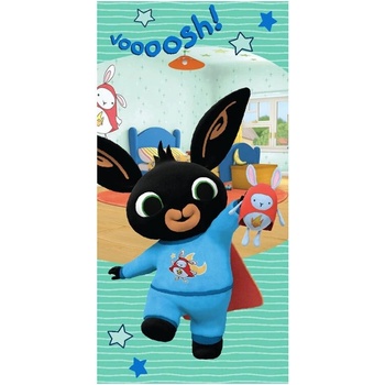 Carbotex Bavlnená osuška 70 x 140 cm Zajačik Bing Superhrdina Hoppity