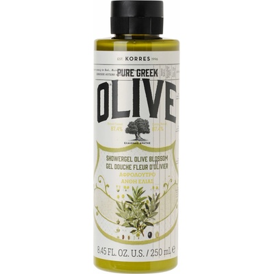 Korres Pure Greek Olive sprchový gel s řeckým extra panenským olivovým olejem s vůní olivového květu 250 ml