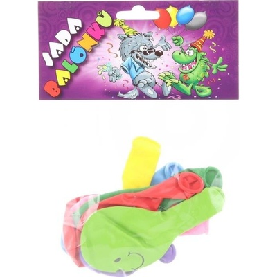 balónky barevné s potiskem Smile sada mix barev