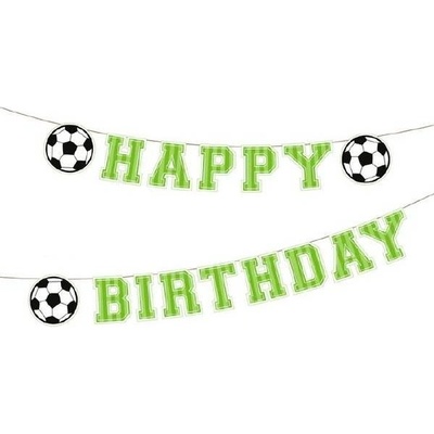 Girlanda papírová fotbal Happy Birthday 250 x 16,4cm Party Pal – Sleviste.cz