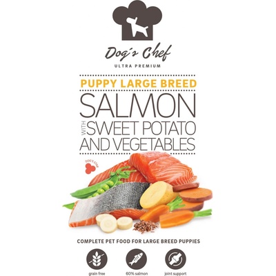 Dog's Chef Salmon With Sweet Potato And Vegetables Puppy Large Breed 3 x 12 kg