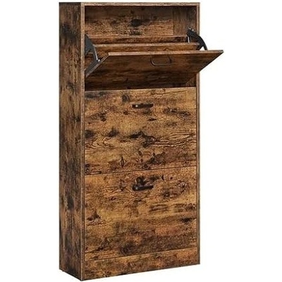 Vasagle LBC030X01 rustikální hnědý 60 x 24 x 120 cm – Zboží Mobilmania