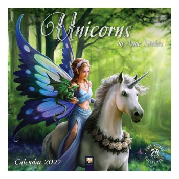 Flame Tree Publishing Unicorns by Anne Stokes Wall Calendar 2027 (Art Calendar) | WALL