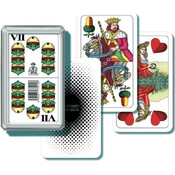 BONAPARTE Mariáš dvouhlavý společenská hra karty v papírové krabičce 6,5x10x1cm