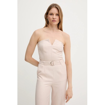 Morgan Гащеризон Morgan PIVI. F в бежово с v-образно деколте PIVI. F (PIVI.F)