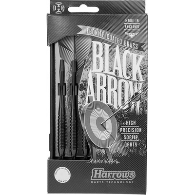 HARROWS T16K Šípky s plastovým hrotom SOFT BLACK ARROW 16 g