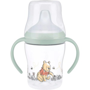 Nuk Бебешко шише NUK Perfect Match - С накрайник за сок, TC, РР, 150 ml, Disney, Мечо пух (10215391) - baby