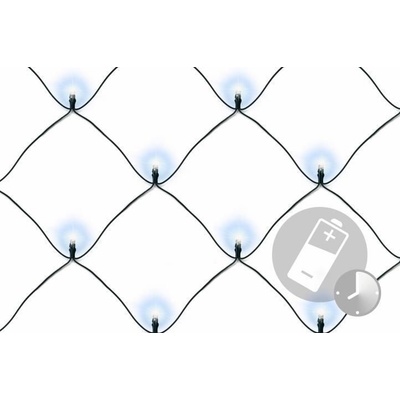 Nexos 39401 Vianočné osvetlenie - LED svetelná sieť 2 x 2 m - studená biela 160 diód
