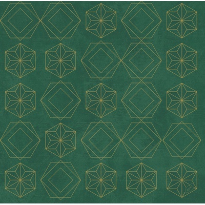 Dunisoft Ubrousek GILDED STAR GREEN 40x40cm