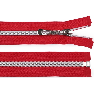 Stoklasa Spirálový zip No 7 délka 60 cm se stříbrnými zoubky Balení: 1 ks, Varianta: 148 červená 148 červená
