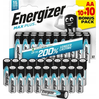 Energizer Alkaline MAX Plus AA 20ks 7638900451252