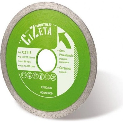 Montolit Diamantový kotouč keramika 115 mm CZ 115