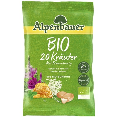Alpenbauer BIO prírodné cukríky 20 bylín 90 g