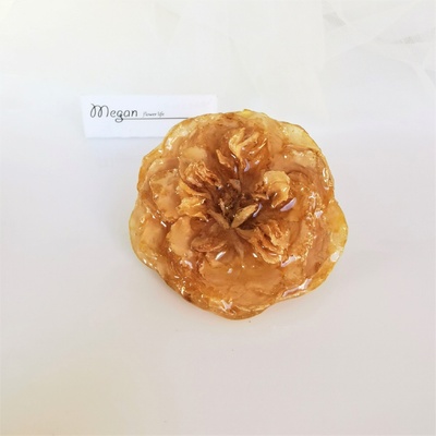 Meganflo Брошка жълта роза 3DeLuxe