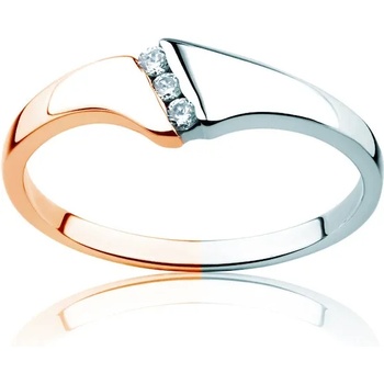 Image 1 of SAVICKI Годежен пръстен Minimalism: два цвята злато, диаманти