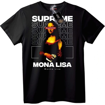 NOONEBRAND Тениска Supreme Мона Лиза - M, Black