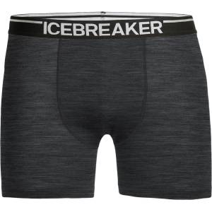 Icebreaker Мъжко мериносово термобельо Icebreaker Anatomica Boxers Merino base layer - Jet Heather - размер XXL (015-1155-0615)