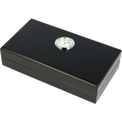 Humidor na doutníky Angelo černý matný 20x11x4,5cm