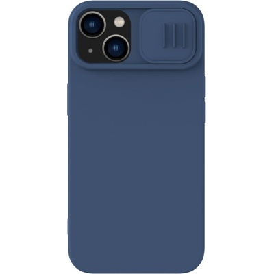 Nillkin Кейс с протектор за камера Nillkin CamShield Magnetic Silicone за iPhone 14 Plus, съвместим с MagSafe, син (6902048249462)