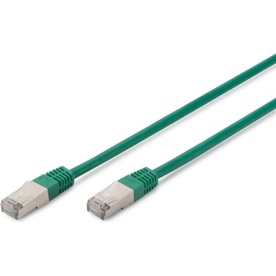 Digitus DK-1531-005/G CAT 5e SF-UTP, patch, Cu, PVC AWG 26/7, 0.5m, zelený