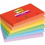 Post-it 3M Sticky Notes Post-it® Super Sticky, PLAYFUL, 76x127mm, 6x90 cards