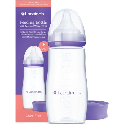 Lansinoh kojenecká láhev 330ml s NaturalWave TM savičkou (L)
