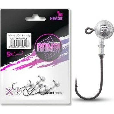 Delphin BOMB Jigová hlava s golierikom veľ.4 10g 5 ks