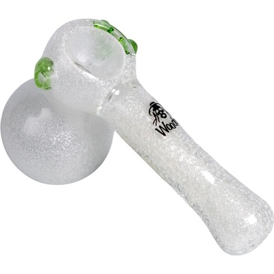 Skleněná Woodoo Bubbler průhledná Svítí ve tmě 12,7 cm
