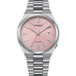 Citizen Мъжки часовник CITIZEN Tsuyosa Automatic NJ0158-89X, Сребрист / Розов (CITNJ0158-89X) Часовници