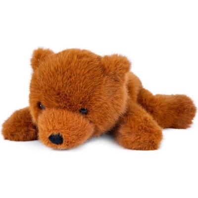 Teddies Medveď ležiaci hnedý plyšový 19x27cm