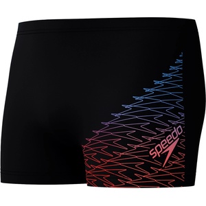 Speedo medley logo aquashort black/blue/red xxl - uk40