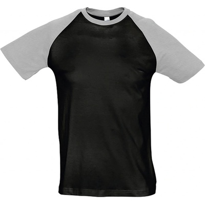 Soľs Funky pánske tričko black grey melange