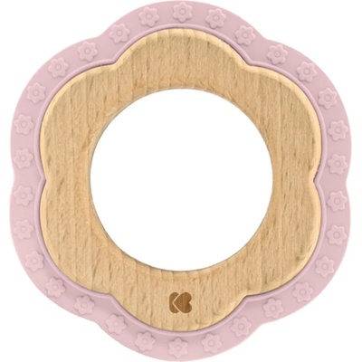 Kikkaboo Чесалка дърво-силикон Flower Pink (31303020054)