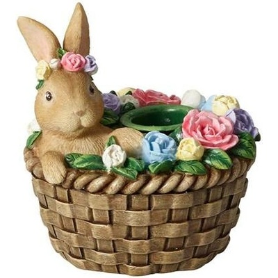 Villeroy & Boch Spring Fantasy svícen, zajíček v košíku, 9 cm 35-9389-0033