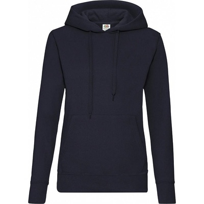 Fruit of the Loom dámska mikina s kapucňou Deep Navy