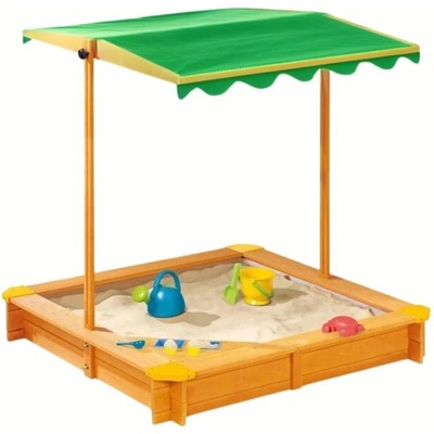 ABC KidLand Pískoviště se stříškou 118x118x118 cm 435243 zelená