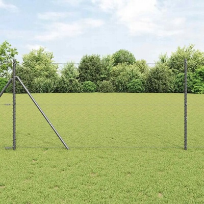 Sada plotových panelů Sada 2 ks Šedá Kov 25 x 1,2 m Odolná