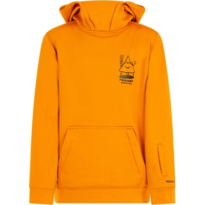 Protest Детски поларен пуловер Protest Kid's PRTTincan Windblocker Hoody Fleece jumper - Caramel Yellow - размер 104 (EU) (704-5502-0111)