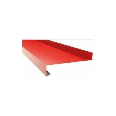 Parapet venkovní r.š.167mm - pozink Lakovaný RAL 3011 červenohnědá s folií dl.2m