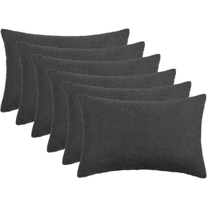 vidaXL Калъфка за възглавница 6 pcs HEERLEN Тъмносиво 50 x 75 cm Букле (911668)