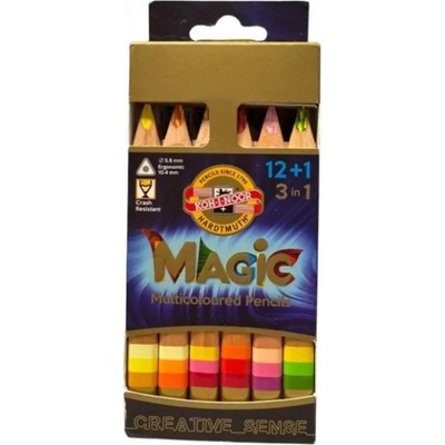 Koh i Noor Magic 3404N s viacfarebnou tuhou sada 12+1 ks