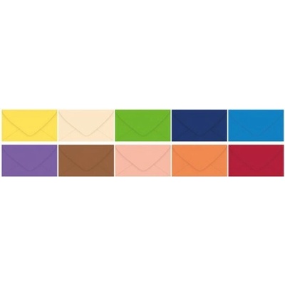 Dopisní obálka barevná 120g DL 110x220mm - mix barev