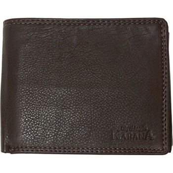Kabana kožená peněženka z tmavě hnědé jemné kůže