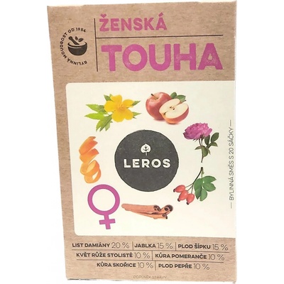Leros Večerné Pokušenie čaj Ženská túžba 20 x 2 g