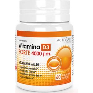 ACTIVLAB Vitamin D3 Forte 4000IU, 60 Softgels